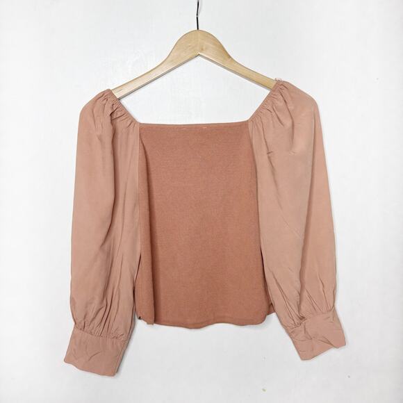 Square Neck Puff Sleeve Top - Picture 3 of 4